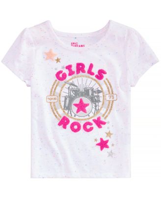 Epic Threads - Little Girls Girls Rock T-Shirt