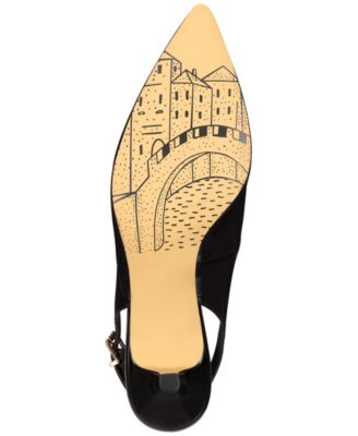 Scarlett II Kitten-Heel Slingback Pumps