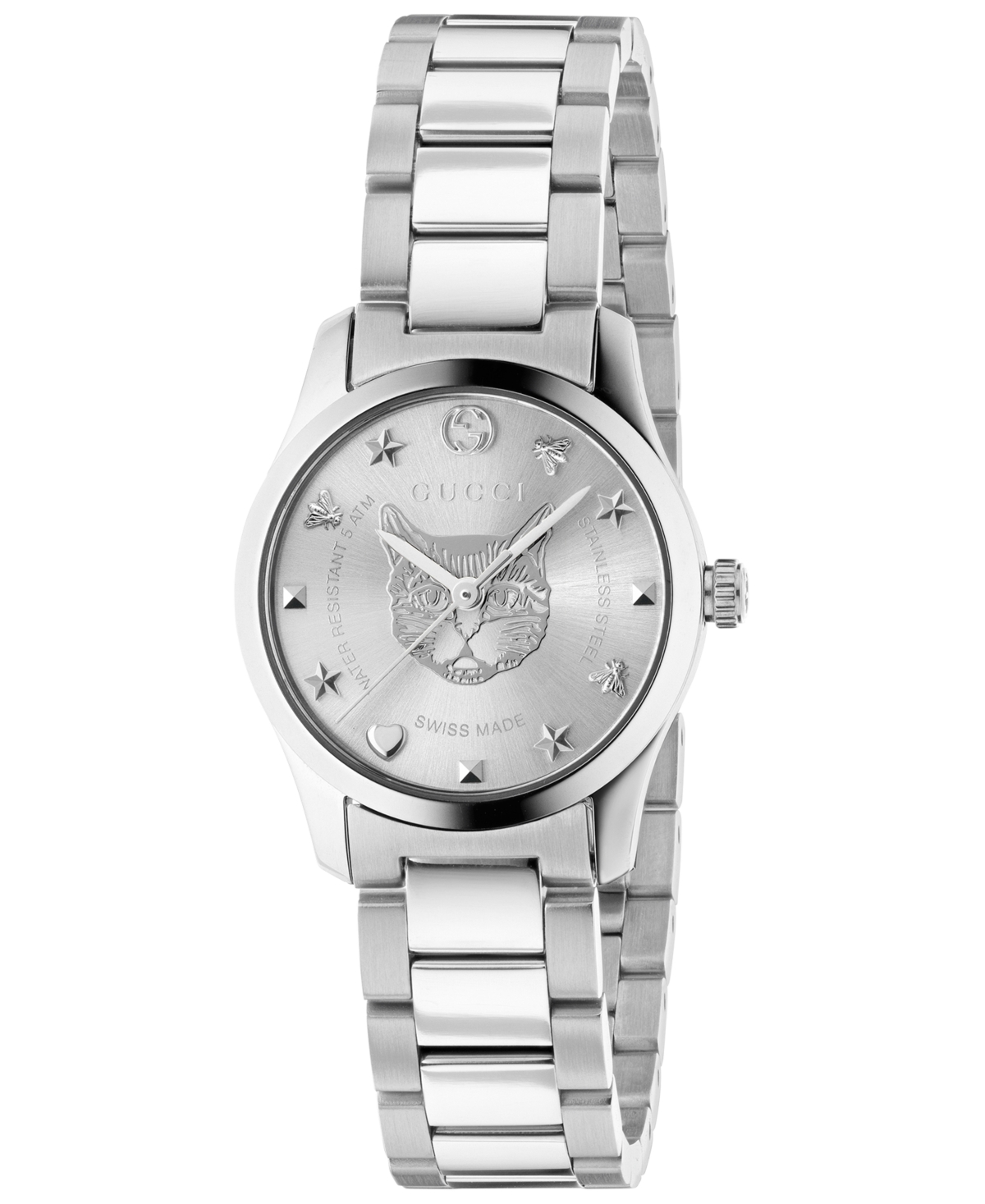 Gucci Women's Swiss G-timeless Stainless Steel Bracelet Watch 27mm In No Color