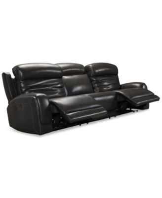 CLOSEOUT! Winterton 113" 3-Pc. Leather Power Reclining Sofa With 2 Power Recliners, Power Headrests, Lumbar And USB Power Outlet