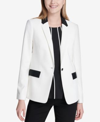 women's tuxedo suit calvin klein