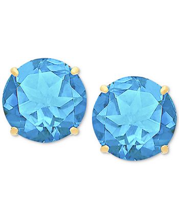Macys blue topaz best sale earrings