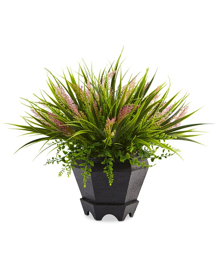 Nearly Natural 15" Artificial Grass in Planter Macy's