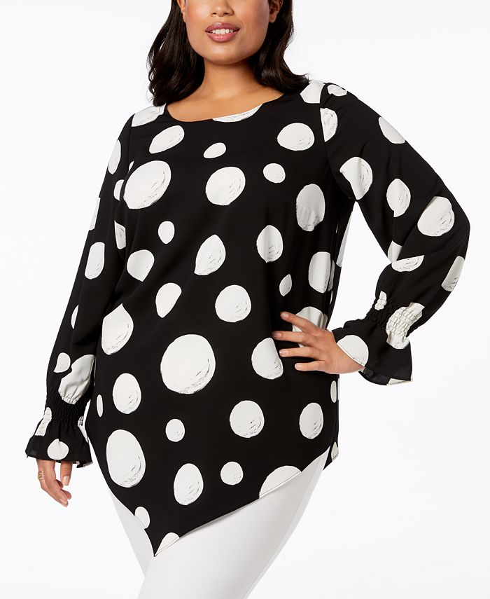 Alfani Plus Size Pointed-Hem Top, Created for Macy's - Macy's