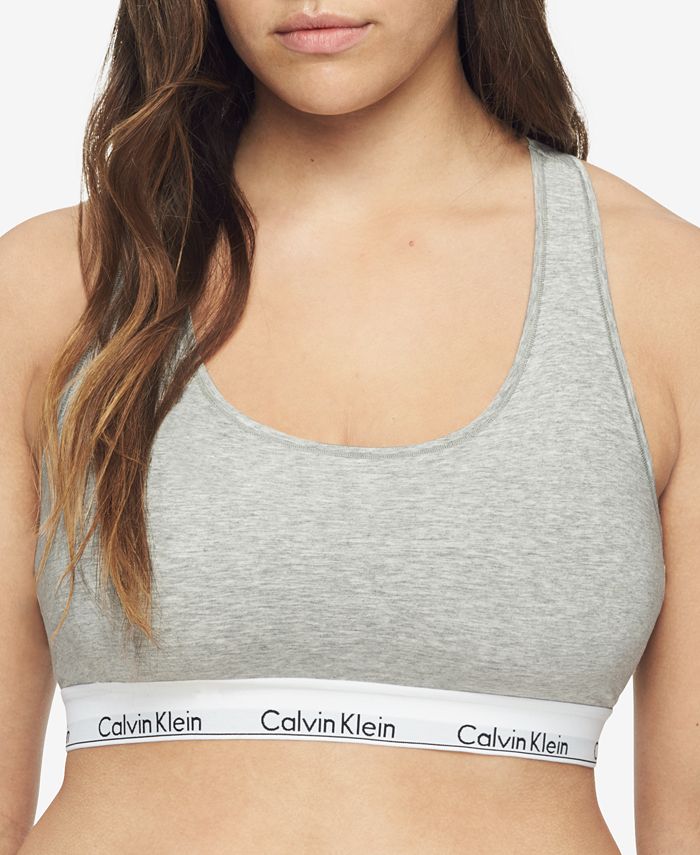Calvin Klein Jeans MODERN COTTON BRALETTE LIFT Grey - Free