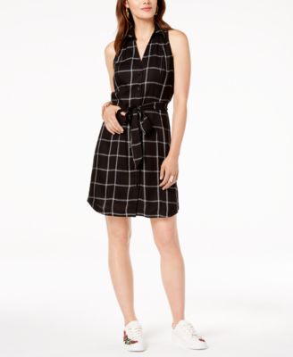 macys plaid dress