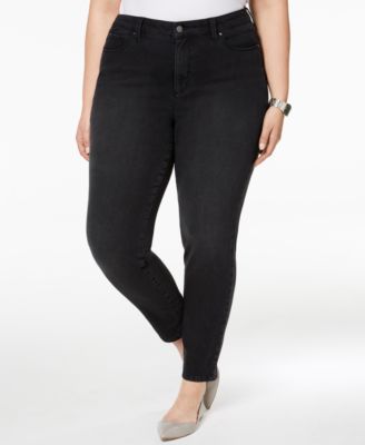 Charter Club - Plus Size Tummy-Control Skinny Jeans