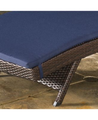 Aldin Outdoor Wicker Adjustable Chaise Lounge