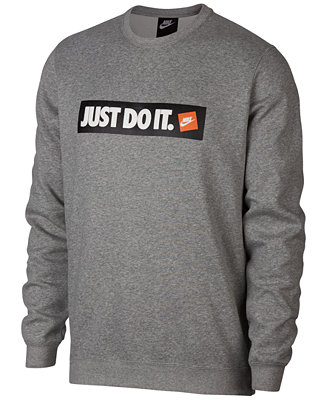 Nike Men's Sportswear Just Do It Logo Sweatshirt - Macy's