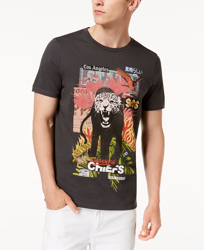 GUESS Men's Tiger Graphic T-Shirt - Macy's