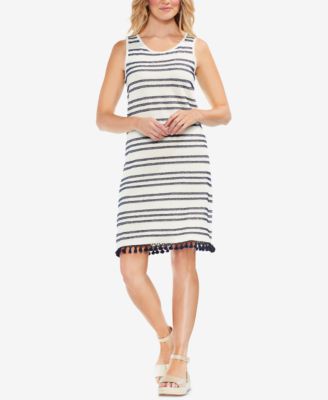 Vince Camuto - Striped Tassel-Hem Dress
