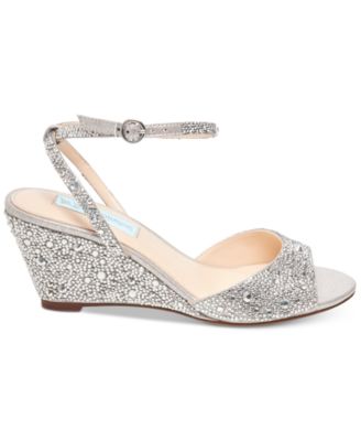 blue by betsey johnson elora evening sandals