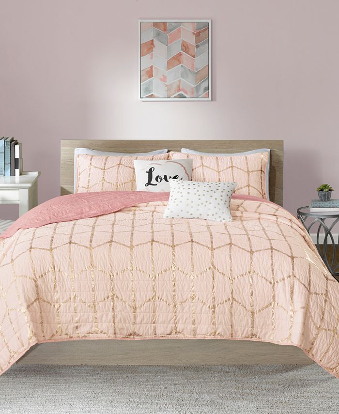 Natori Intelligent Design Raina Reversible 5Pc. Quilted King