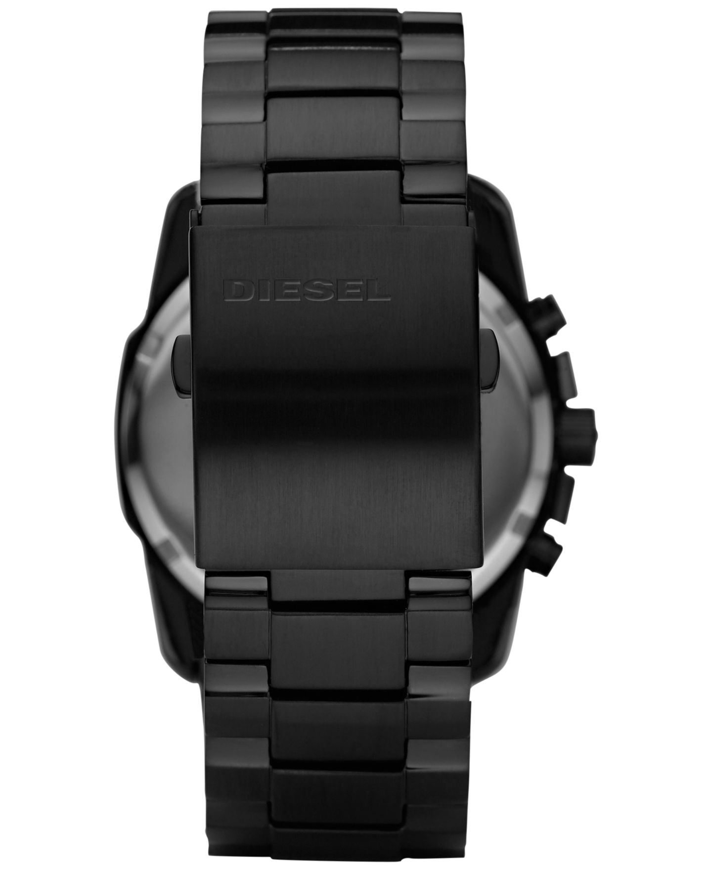 Мужские часы Diesel Chronograph Black Ion Plated Stainless Steel Bracelet Watch 49x45mm DZ4180 — фото 4