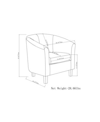 Westbrook Faux Leather Tub Chair