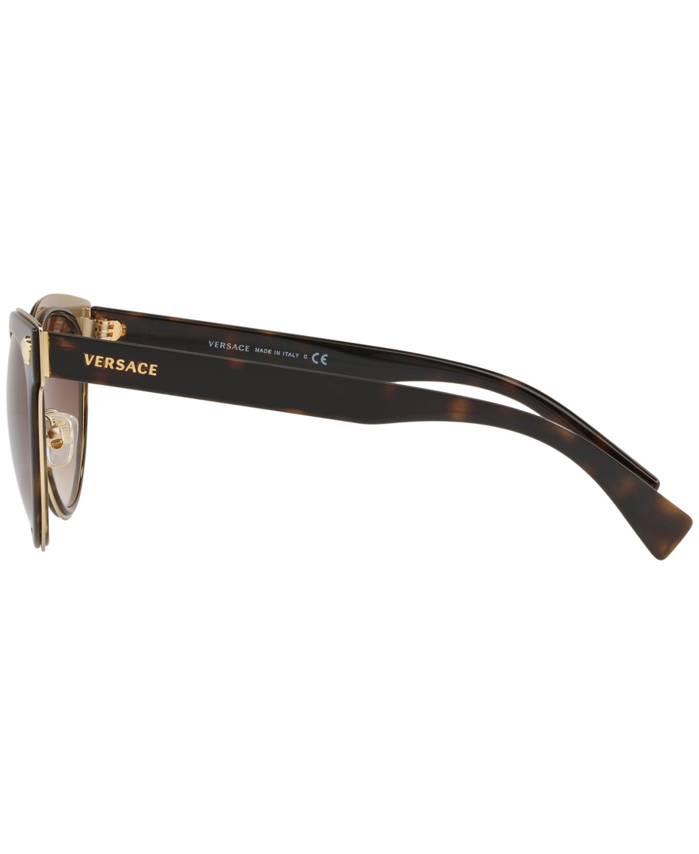 Женские солнцезащитные очки Versace Sunglasses, VE2198 54, цвет: Гавана / Коричневый градиентный — фото 6