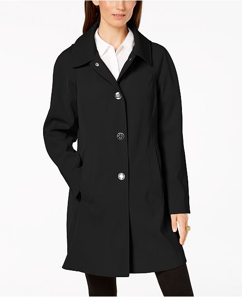 London Fog Petite Hooded Raincoat & Reviews - Coats - Petites - Macy's