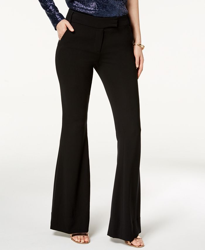Rachel Zoe Womens Zip Front Solid Flare Leg Dress Pants Black Size Sma -  Shop Linda's Stuff