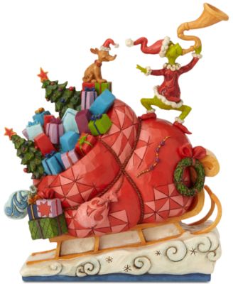 Jim Shore Grinch On Sleigh Figurine & Reviews - Shop All Holiday - Home ...