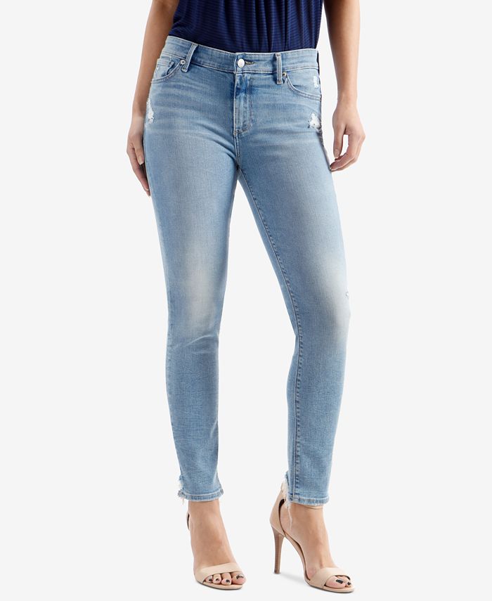 Lucky Brand Ava Frayed-Hem Skinny Jeans - Macy's