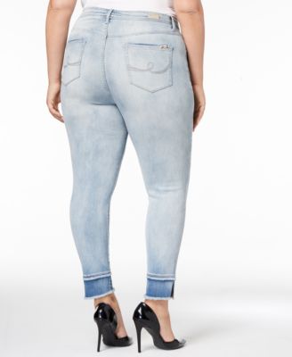 Seven7 Jeans Seven7 Trendy Plus Size Skinny Jeans  Released-Hem Jeans