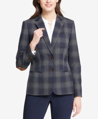 Tommy Hilfiger - Two-Button Plaid Blazer