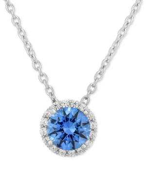 image of Blue Swarovski Zirconia 18