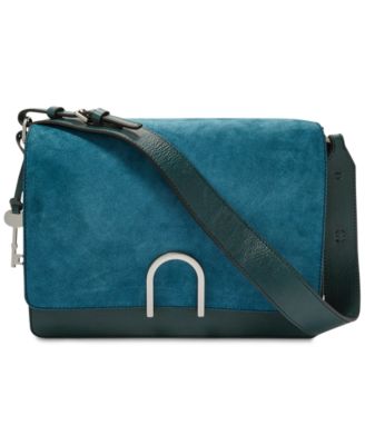 Fossil finley leather shoulder bag sale