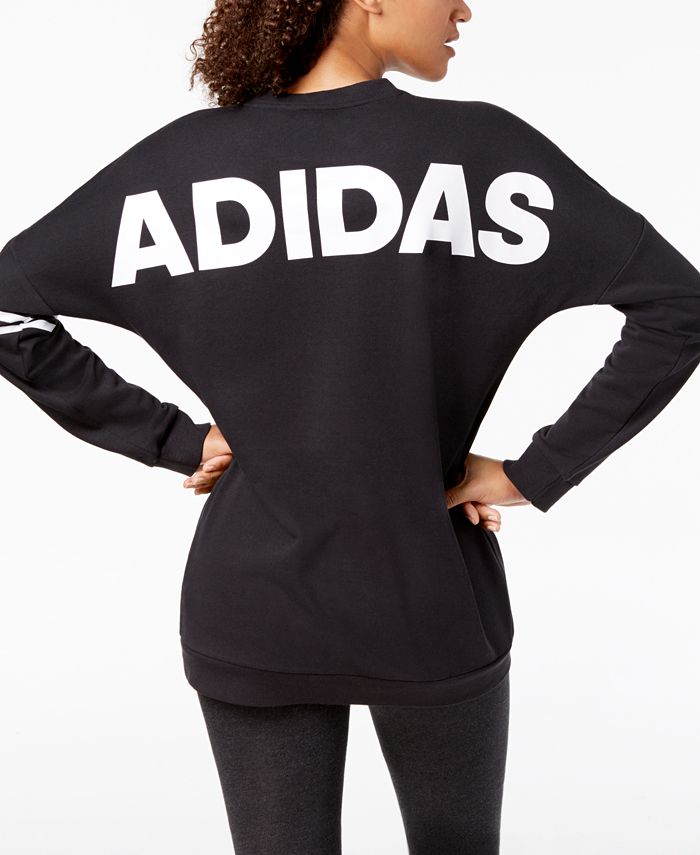 brændt buket Modig adidas Women's Relaxed Logo Sweatshirt & Reviews - Women - Macy's