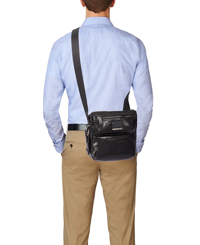 Tumi Men's Alpha Bravo Barton Leather Crossbody Bag Macy's
