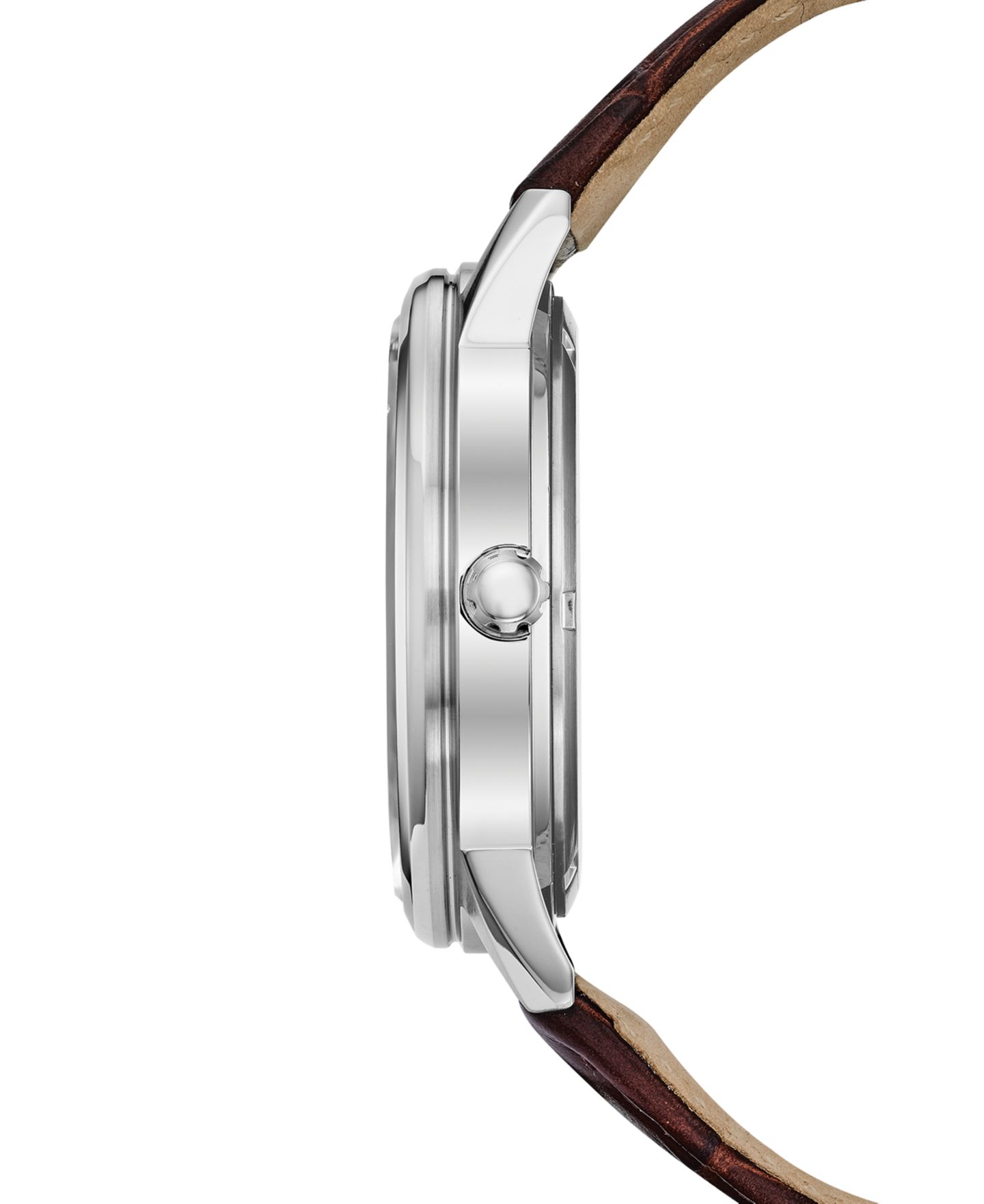 Мужские часы Citizen Eco-Drive Corso Brown Leather Strap Watch 44mm — фото 2