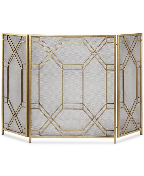 Uttermost Rosen Gold Leaf Fireplace Screen Reviews Macy S