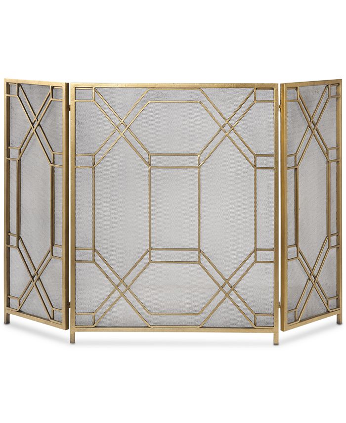 Uttermost Rosen GoldLeaf Fireplace Screen Macy's
