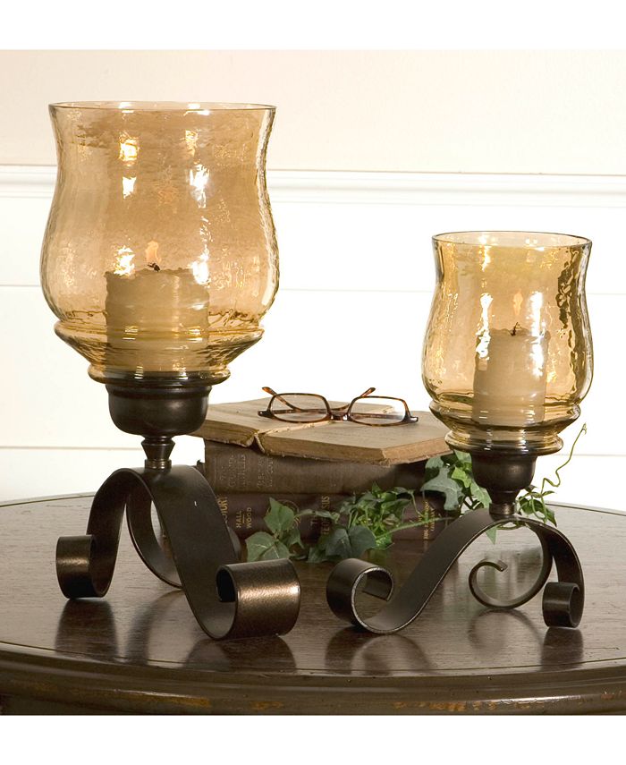 Uttermost Joselyn Bronze Candleholders, Set of 2 Macy's