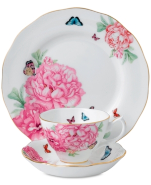 Royal Albert Miranda Kerr For  Friendship 3-pc. Tea Set In Navy
