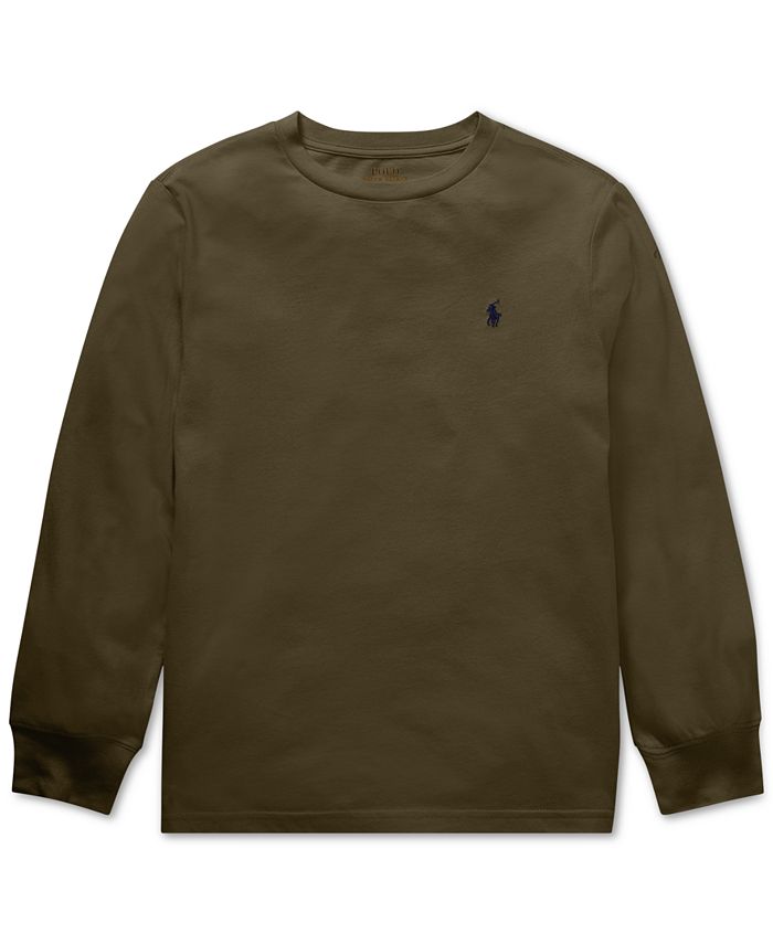 Polo Ralph Lauren Big Boys Cotton LongSleeve TShirt Macy's