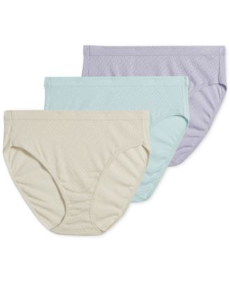 Elance Cotton French Cut Underwear 3-Pk 1541, Extended Sizes