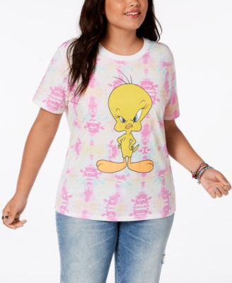 Hybrid - Plus Size Tie-Dyed Tweety Bird T-Shirt
