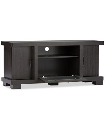 Furniture - Viveka 47-Inch TV Cabinet with 2 Doors, Quick Ship