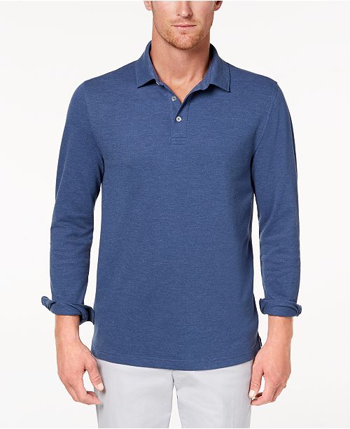 Club Room Men's LongSleeve Polo, Only from Macy's & Reviews Polos
