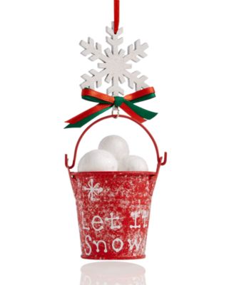 Holiday Lane - Bucket Full of Snowballs Ornament