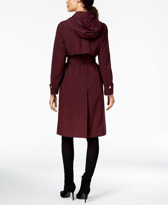 Michael Kors Single-Breasted Belted Trench Coat - Macy's
