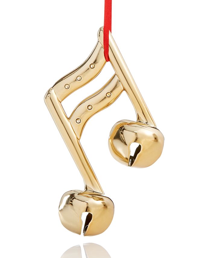 Holiday Lane Golden Musical Notes Ornament, Created for Macy's - Macy's