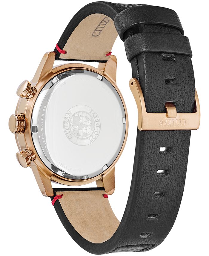 citizen eco drive chronograph leather strap