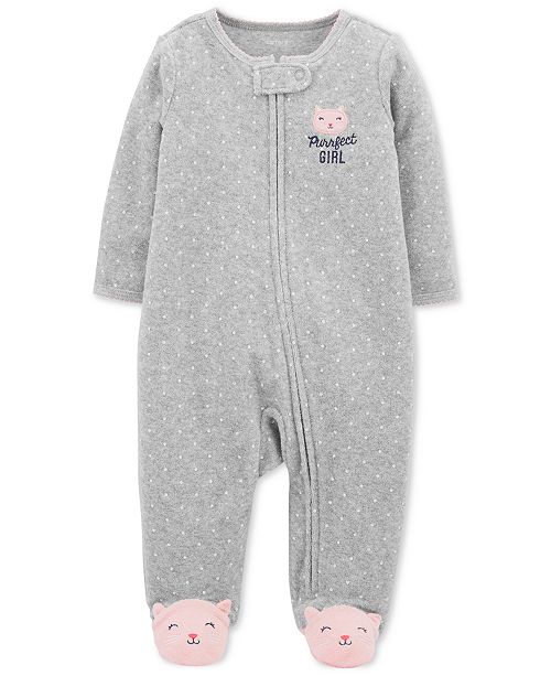 Carter's Baby Girls Purrfect Girl Footed Coverall & Reviews All Baby