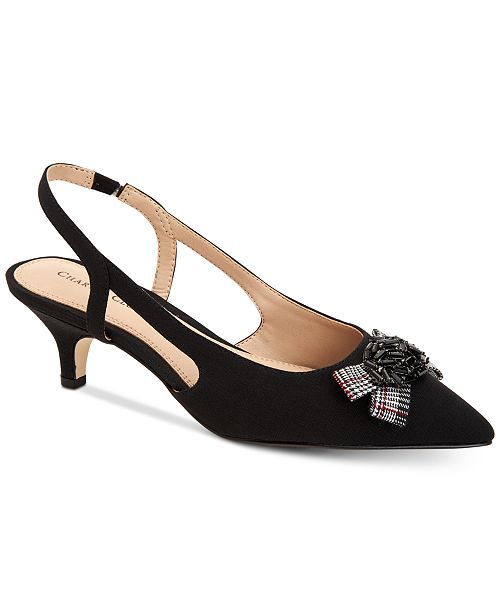 Charter Club Lollee Bow Slingback Pumps Created For Macy S Reviews Pumps Shoes Macy S