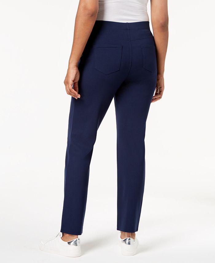 Karen Scott Sport Pull-On Comfort Pants, Created for Macy's - Macy's