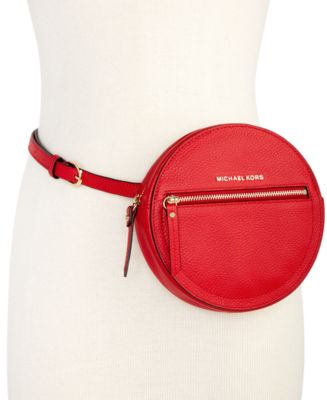 Hen imod Definere handicap Michael Kors Round Pebble Leather Fanny Pack & Reviews - Handbags &  Accessories - Macy's