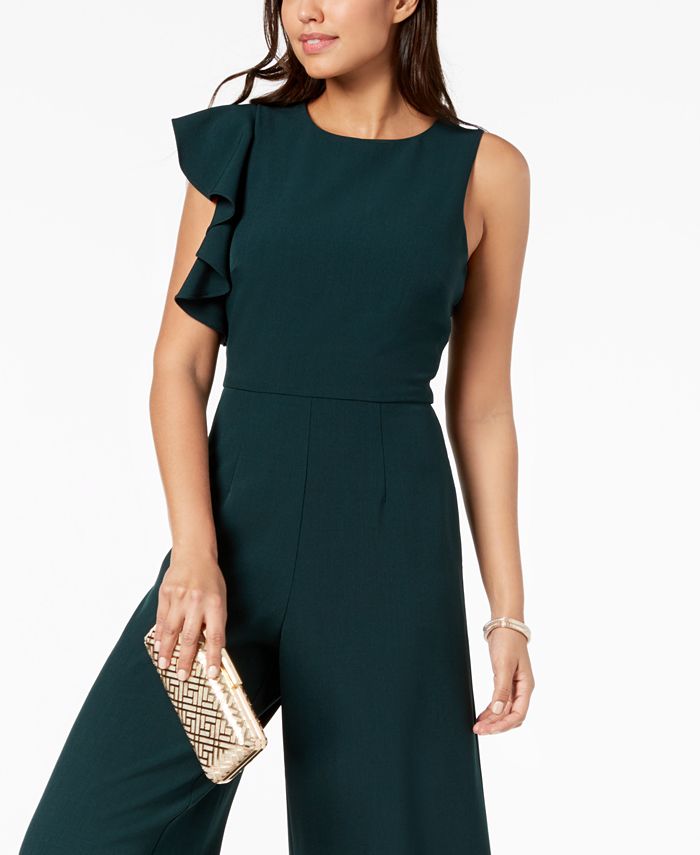 julia jordan Asymmetrical FlutterSleeve Jumpsuit Macy's