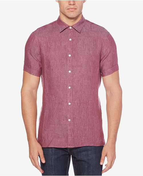 Perry Ellis Men's ButtonFront Shirt & Reviews Casual ButtonDown